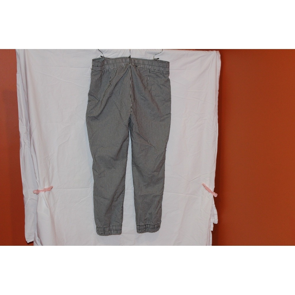 Sky Plus Houndstooth Tapered Jogger Pants Black White Plus Size 2X Office Casual